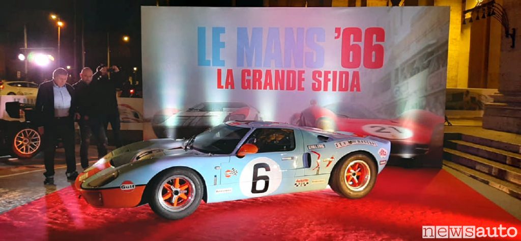 La Ford GT40 del film Le Mans 66 a Roma alla prima
