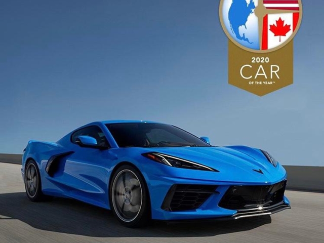 Corvette C8 nominata North American Car of the Year 2020