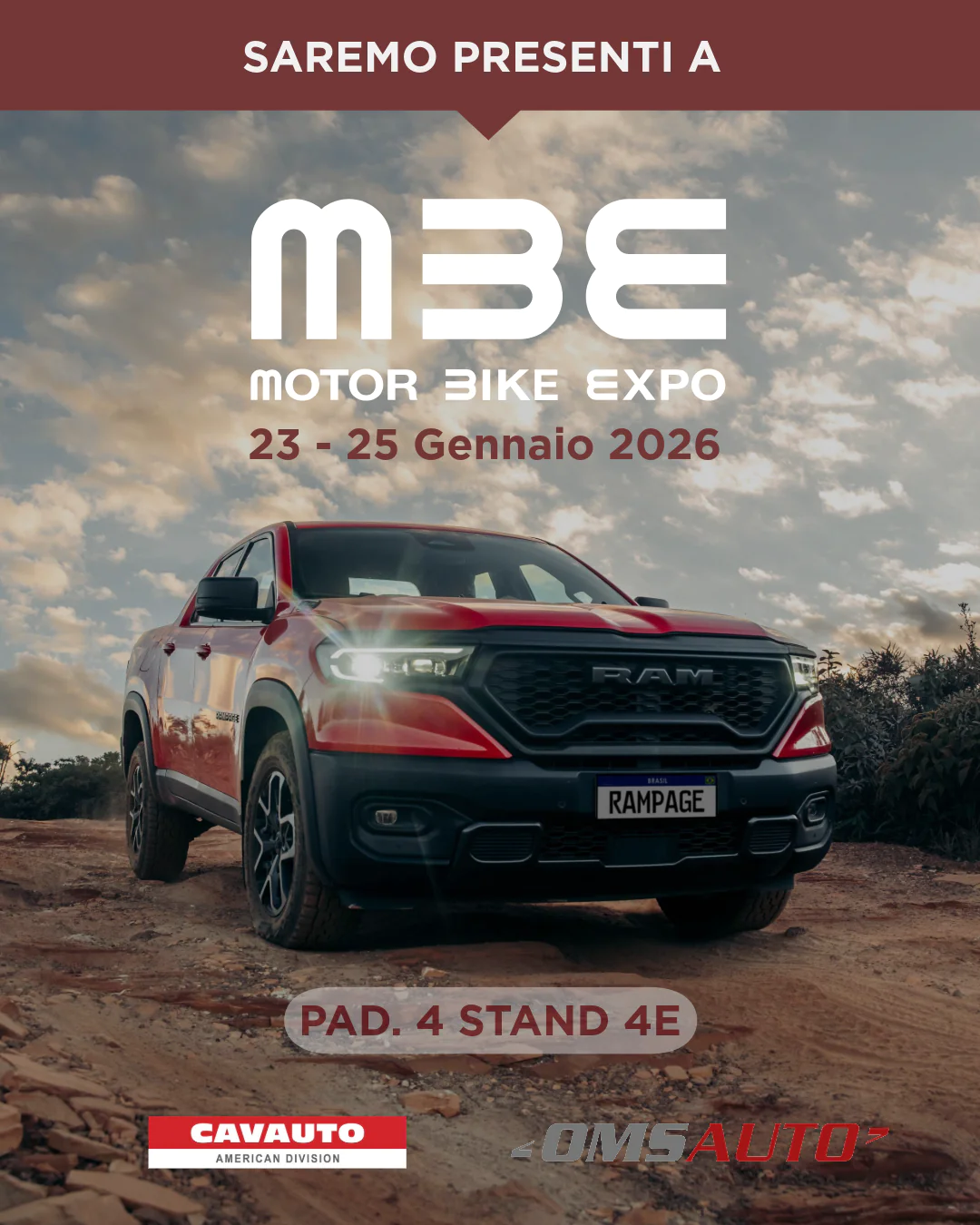 Gruppo Cavauto con RAM 1500 e RAMPAGE a MBE2026 Gruppo Cavauto con RAM 1500 e RAMPAGE a MBE2026