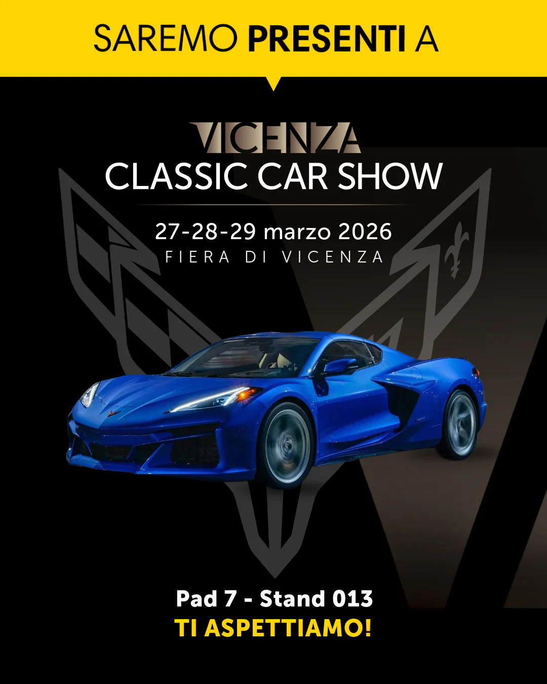 Gruppo CAVAUTO con Corvette a Vicenza Classic Car 2026 Gruppo CAVAUTO con Corvette a Vicenza Classic Car 2026
