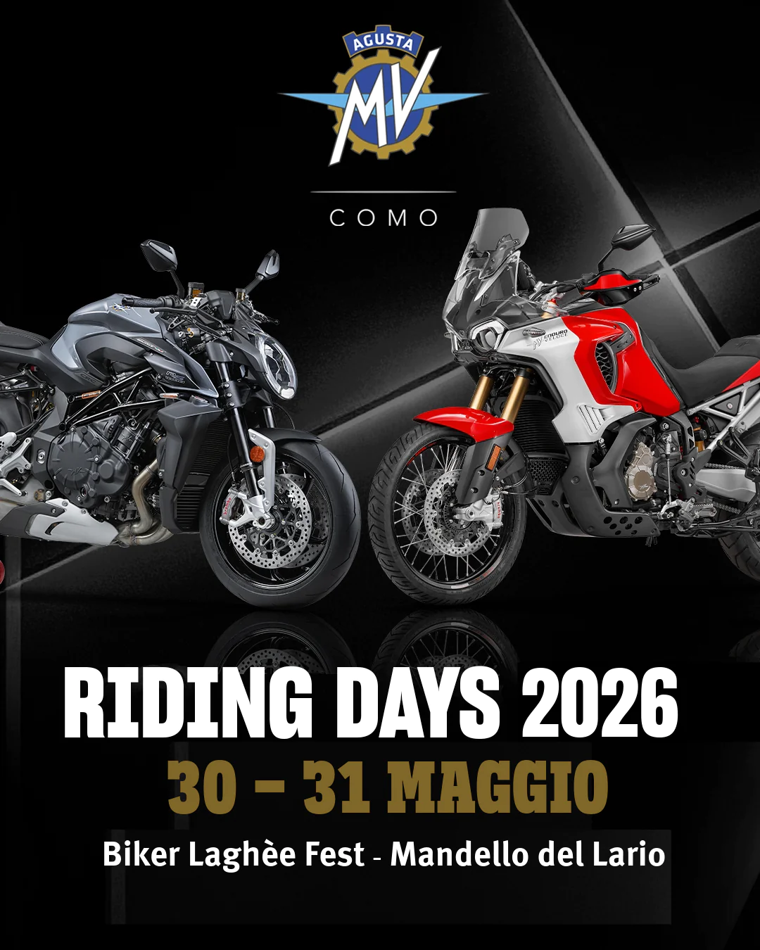 Riding Days MV Agusta Como – 30 e 31 Maggio | Mandello del Lario Riding Days MV Agusta Como – 30 e 31 Maggio | Mandello del Lario